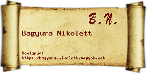 Bagyura Nikolett névjegykártya